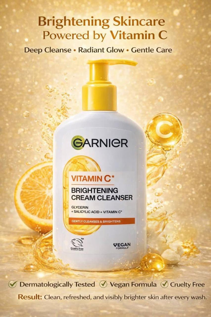 Garnier vitamin c brightening cream cleanser